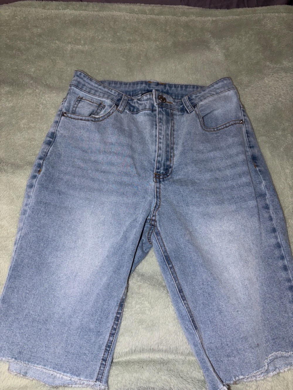 Steve Madden Light Blue Relaxed Denim Shorts